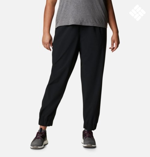 Women's Columbia Pleasant Creek Jogger Black | Plus Size CA-K1C45